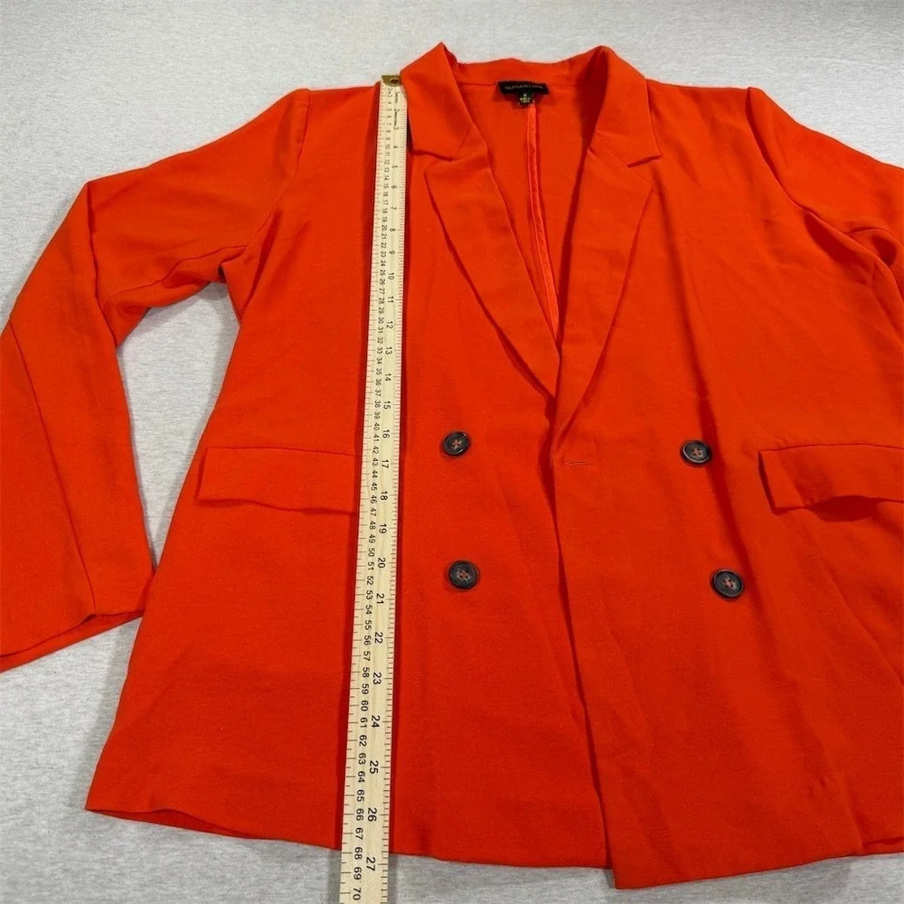 Sugarlips Blazer Jacket Womens Size M Orange Double‎ Breasted Pockets